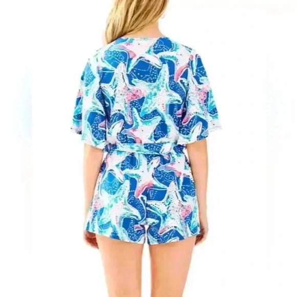 Lilly Pulitzer Madilyn Starfish Romper Size Small Women's - Picture 3 of 9